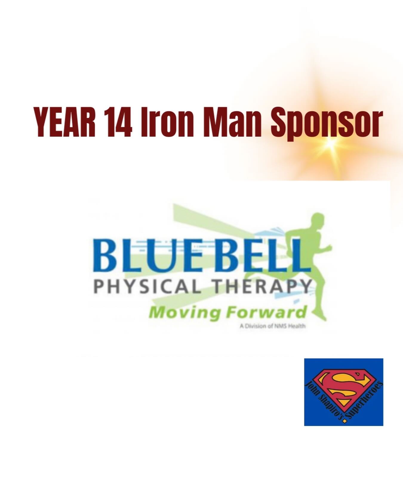 Thank you to Blue Bell Physical Therapy for their generous Iron Man Sponsorship!  We are so grateful for your continued support and can’t wait to see you on June 6!