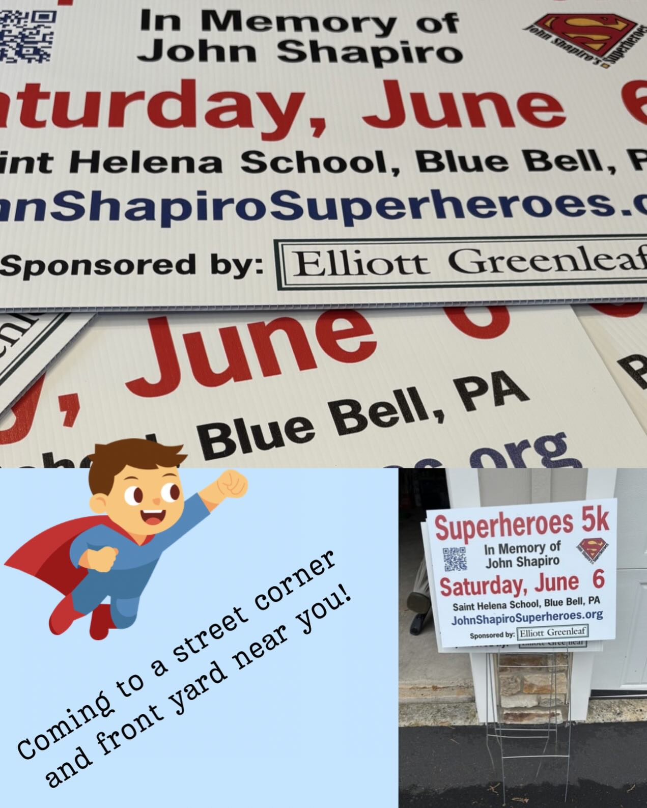 Less than 7 weeks away and we are getting the word out!  Our lawn signs will be popping up around town!  Our year 14 race day will be the best yet!  Its not too late to get involved …. Sponsor, Volunteer, Register … so many ways to support our cause!