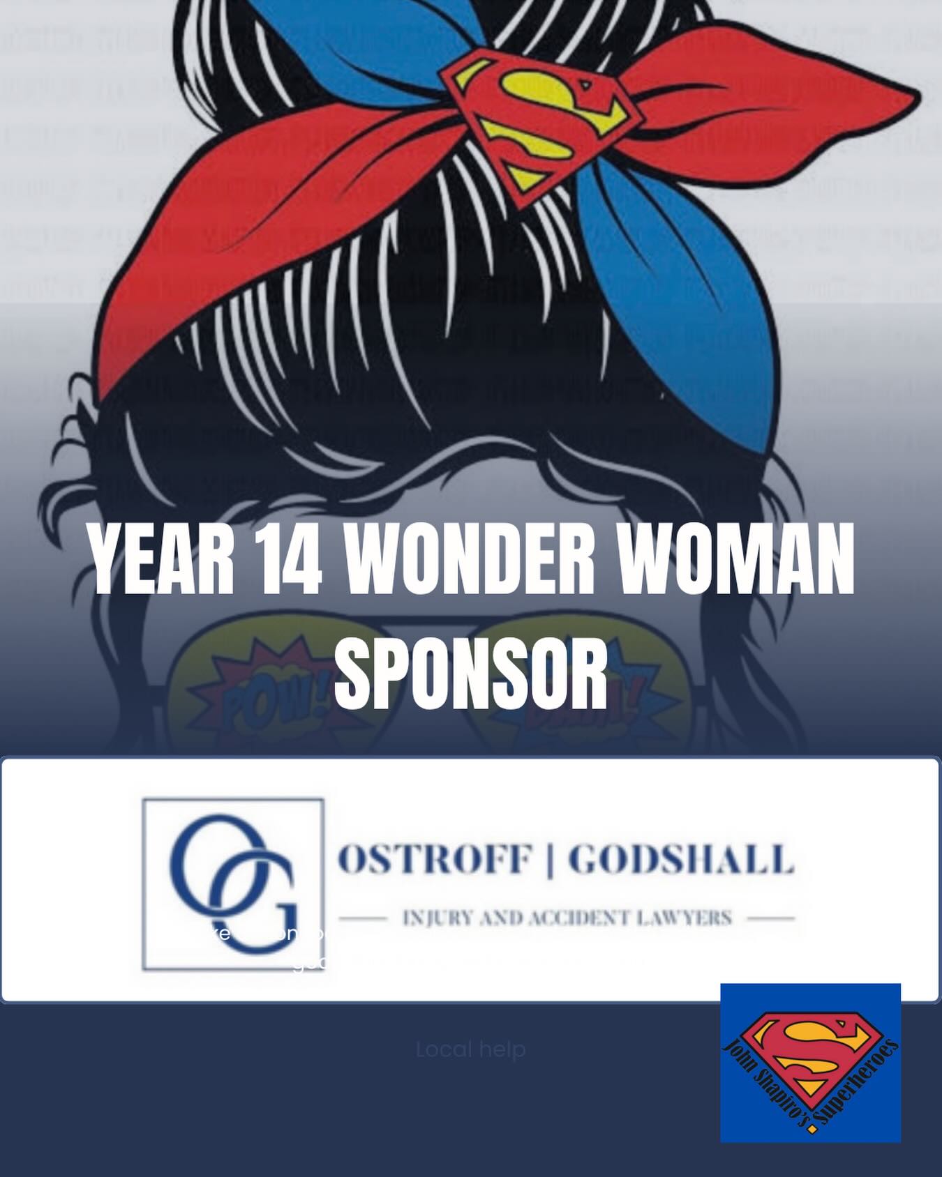 Thank you to @ostroffgodshall law for their generous Wonder Woman Sponsorship ❤️💙🦸🏼‍♀️We are so blessed to have your continued support over the years. Thank you🙏🏼🙏🏼🙏🏼