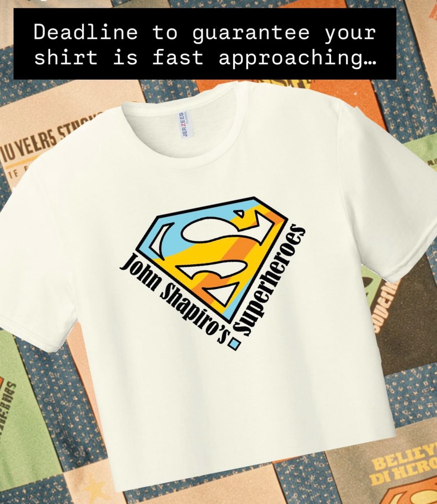 Time’s a ticking… May 20th is the last day to guarantee getting your race shirt!  Don’t miss out! Register today! 
🔗https://runtheday.com/register/detail/14th-annual-john-shapiro-superheroes-5k-2026-mf7/